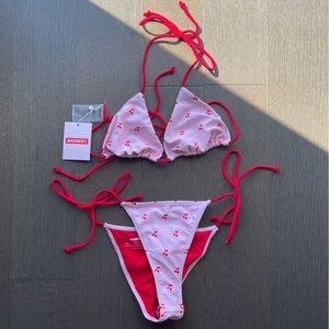 Pink Cherry Bikini Set